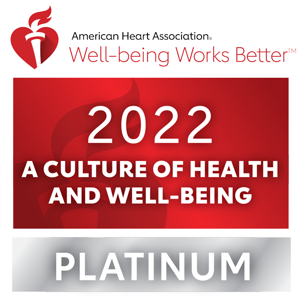 American Heart Association: A Culture of Health and Well-Being Platinum 2022