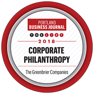 Portland Business Journal Corporate Philanthropy award 2018