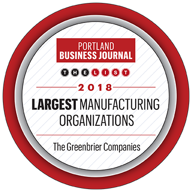Portland Business Journal Largest Manufacturing Orgs award 2018