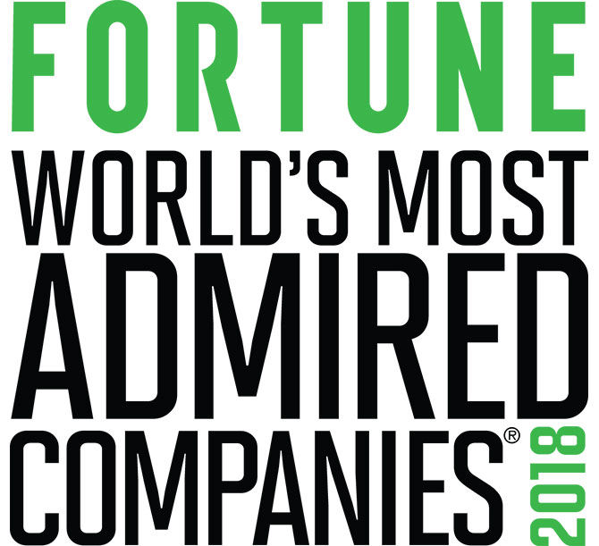 Fortune most admired company 2018 award