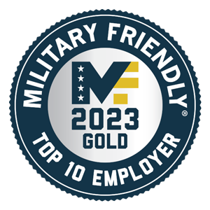 Military Friendly Top 10 Employer 2023
